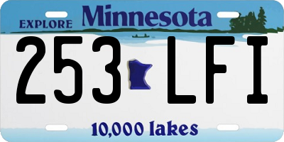 MN license plate 253LFI
