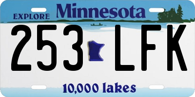 MN license plate 253LFK