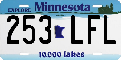 MN license plate 253LFL