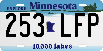 MN license plate 253LFP