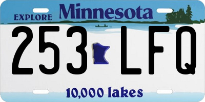MN license plate 253LFQ