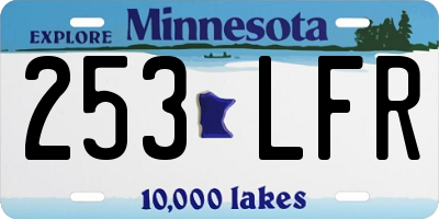 MN license plate 253LFR