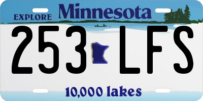 MN license plate 253LFS