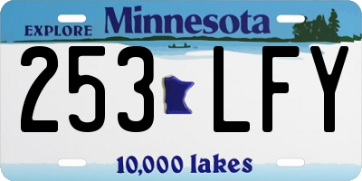 MN license plate 253LFY
