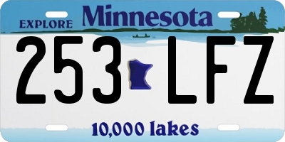 MN license plate 253LFZ