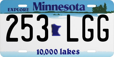 MN license plate 253LGG