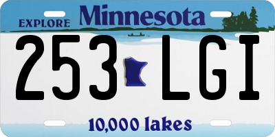 MN license plate 253LGI