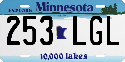 MN license plate 253LGL