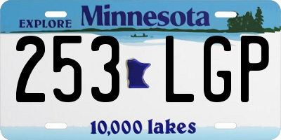 MN license plate 253LGP