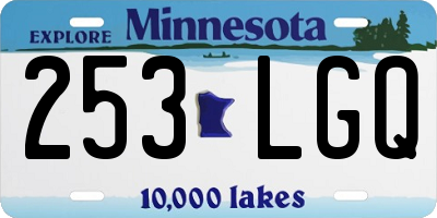 MN license plate 253LGQ