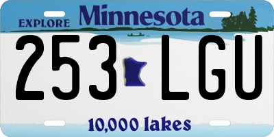 MN license plate 253LGU