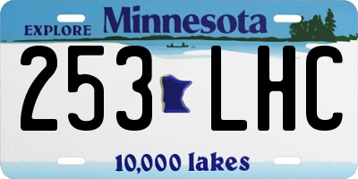 MN license plate 253LHC