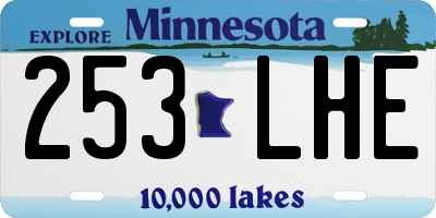 MN license plate 253LHE