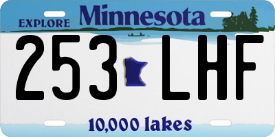 MN license plate 253LHF