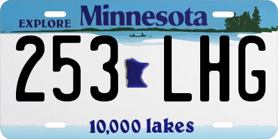 MN license plate 253LHG