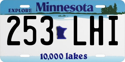 MN license plate 253LHI