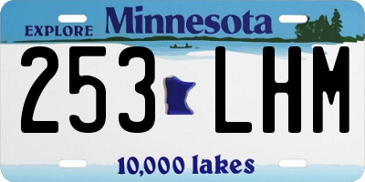 MN license plate 253LHM