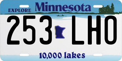 MN license plate 253LHO