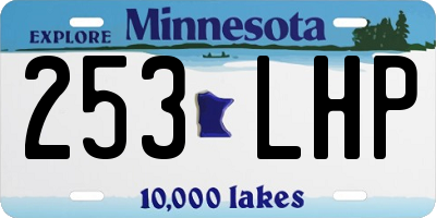 MN license plate 253LHP