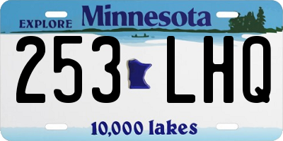 MN license plate 253LHQ