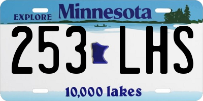 MN license plate 253LHS