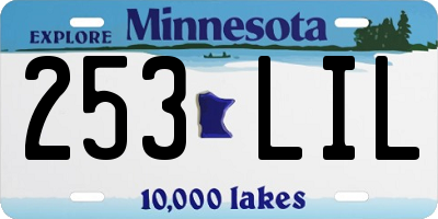 MN license plate 253LIL
