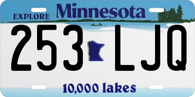 MN license plate 253LJQ