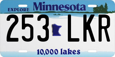 MN license plate 253LKR