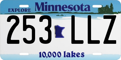 MN license plate 253LLZ