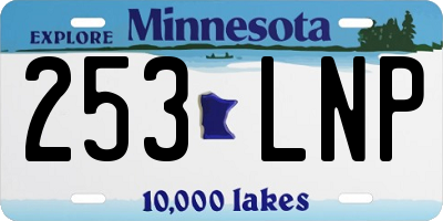 MN license plate 253LNP