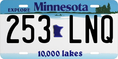 MN license plate 253LNQ