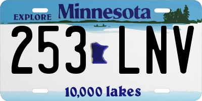 MN license plate 253LNV