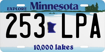 MN license plate 253LPA