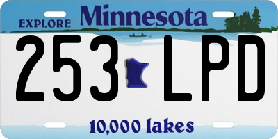 MN license plate 253LPD