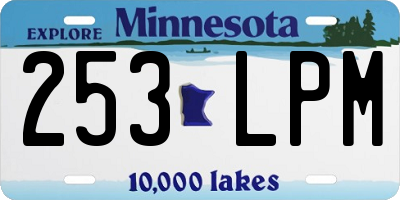 MN license plate 253LPM