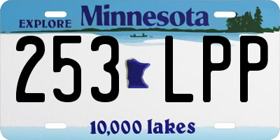 MN license plate 253LPP