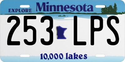 MN license plate 253LPS