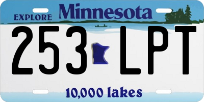 MN license plate 253LPT