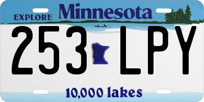 MN license plate 253LPY