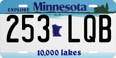 MN license plate 253LQB