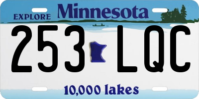 MN license plate 253LQC