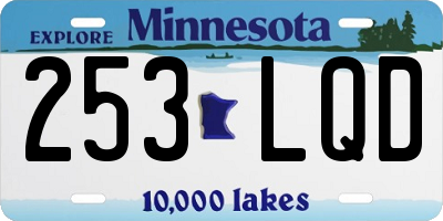 MN license plate 253LQD