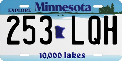 MN license plate 253LQH