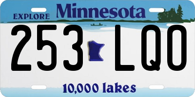MN license plate 253LQO