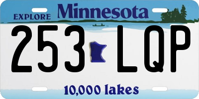 MN license plate 253LQP