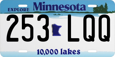 MN license plate 253LQQ