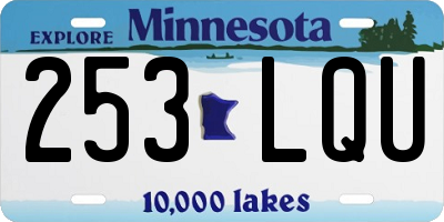 MN license plate 253LQU