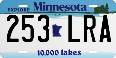 MN license plate 253LRA