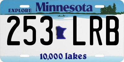 MN license plate 253LRB