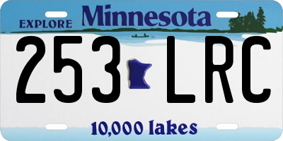 MN license plate 253LRC